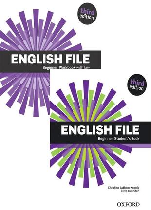 English file beginner 3rd edition students`s book + workbook