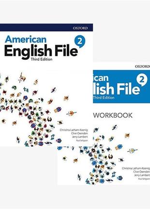 American english file (3rd edition) 2 student`s book + workbook