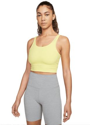 Майка nike w nk yoga luxe crop tank топ для йоги спортивный лиф бра бюст новый оригинал