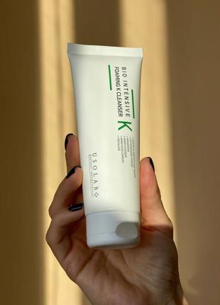 Делікатний засіб для вмивання з вітаміном к usolab bio intensive foaming k cleanser