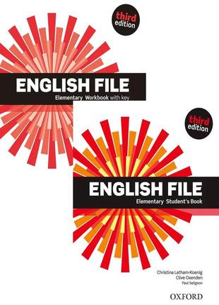 English file elementary 3rd edition students`s book + workbook