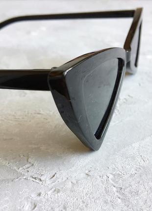 Вінтажні сонцезахисні окуляри метелики з чорною оправою (є недолік)3 фото