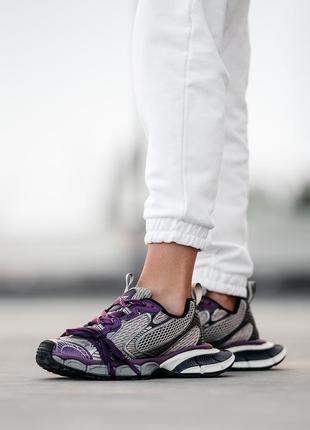 Premium 🔥 кросівки в стилі balenciaga 3xl grey purple3 фото