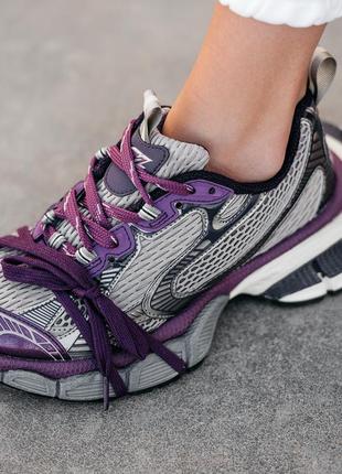 Premium 🔥 кросівки в стилі balenciaga 3xl grey purple6 фото