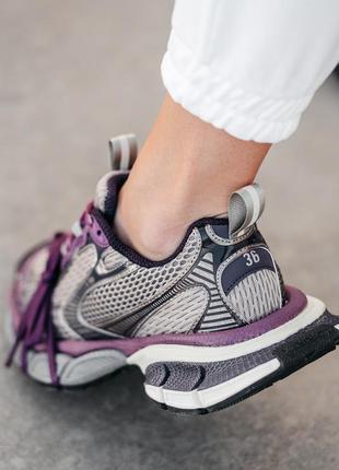 Premium 🔥 кросівки в стилі balenciaga 3xl grey purple5 фото