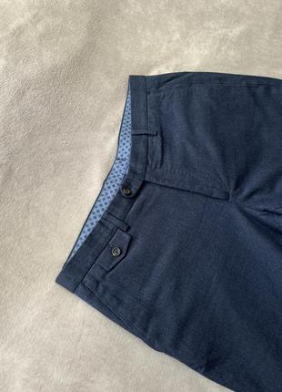 Massimo dutti 48 синие классические хлопковые брюки штаны3 фото