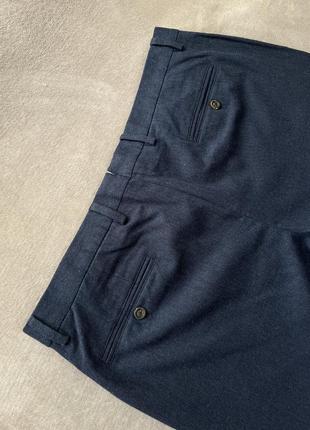 Massimo dutti 48 синие классические хлопковые брюки штаны5 фото