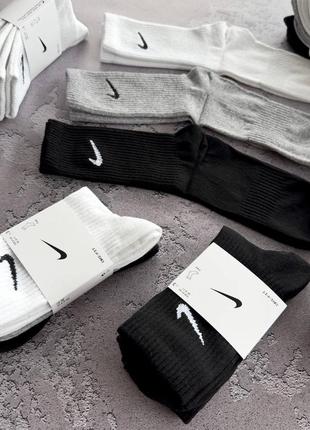Носки мужские в стиле nike набор 3 пары с дополнительной резинкой премиум качество2 фото