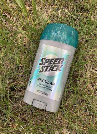 Мужской дезодорант speed stick regular deodorant 24 hr protection. 85 g.