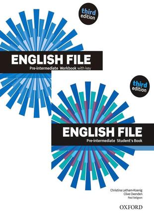 English file pre-intermediate 3rd edition students`s book + workbook