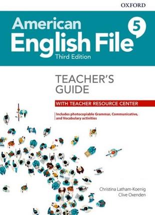 American english file third edition 5 teacher's book with teacher resource center