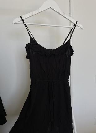 Платье платье на бретельках сарафан летний размер с черным3 фото