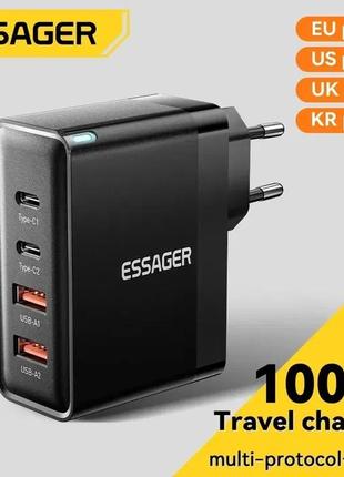 Зарядка essager gan 100w