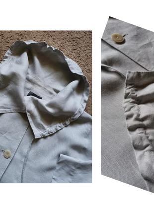 Куртка блузка oska лляна літня куртка жакет блуза льон дизайнерський лляний піджак лляна сорочка вітровка з льону8 фото