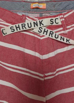 Шикарные молодёжные шорты красного цвета scotch & soda sc shrunk made in indonesia3 фото