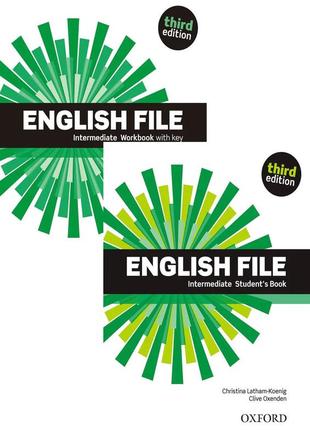English file intermediate 3rd edition students`s book + workbook