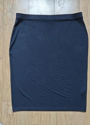 Прямая, трикотажная юбка 22 размер.2 фото
