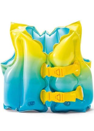 Надувний жилет "блакитна лагуна", від 3 до 5 років intex  дитячий