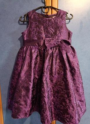 F&amp;f,нарядное платье для девочки 4-5 лет