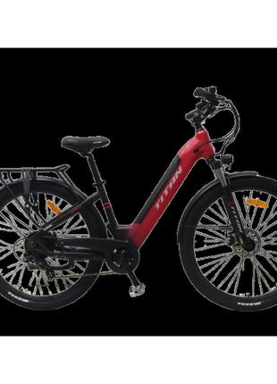 Titan електровелосипед e-titan genesis 29" 16" червоний-чорний