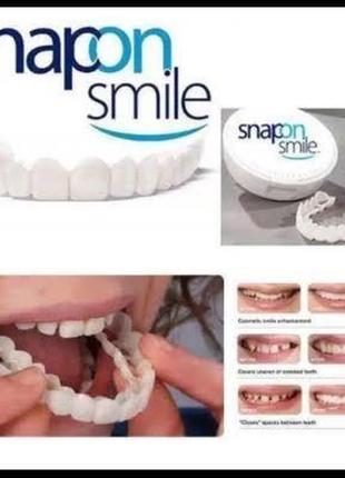 Знімні вініри на верхні та нижні щелепи snap on smile veneers + кейс