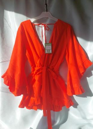 Блуза туника мини-платье