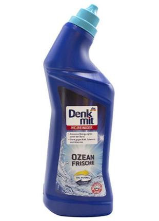 Средство для очистки унитаза denkmit ocean frische 1л.