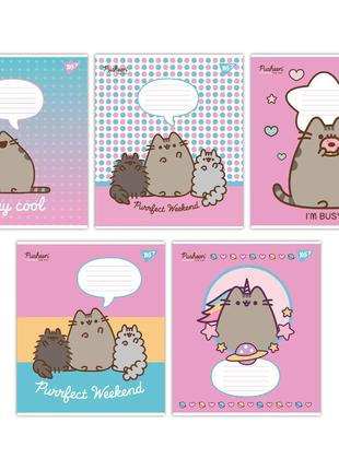 Тетрадь школьная yes pusheen 12 листов клетка