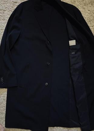Тренч , плащ , пальто облегченное hugo boss оригинал бренд ультралегкое пальто шерсть размер 52,54 на большой размер xl, xxl