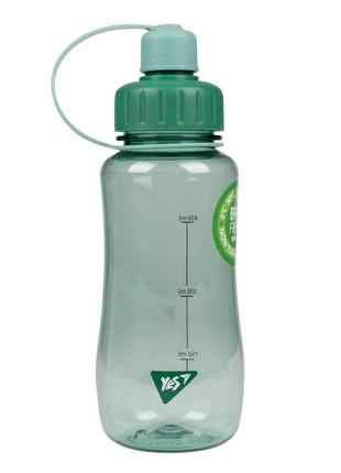 Пляшка для води yes fusion 600 мл зелена