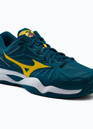 Кросcовки муж. mizuno shoe wave intense tour 5 ac синий 42.5 uk 8.5 61ga1900-30 42.5