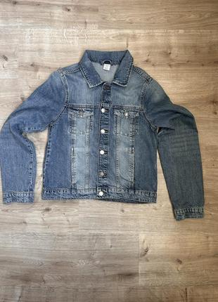 Джинсовка, підліткова джинсова куртка lindex 14+ років, 170 см, xs