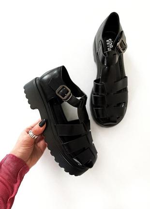 Новые черные босоножки сандалии скидка