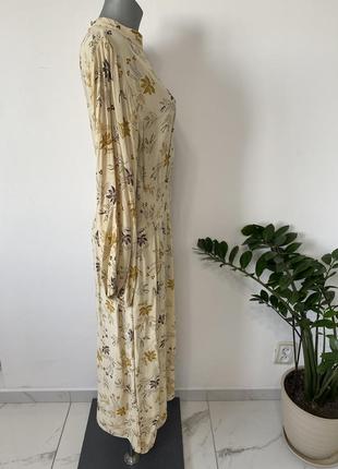 Платье миди с цветочным принтом на талии m&s4 фото
