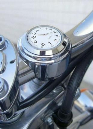 Часы для мотоцикла, кварц, нержавейка, водозащита. часы для байка