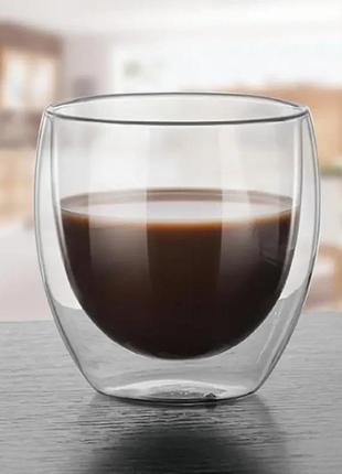 Стакан чашка для кави з подвійними стінками "гейша маленький" 250 мл