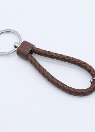 Ремешки для ключей с кольцом. цвет коричневый. 14см