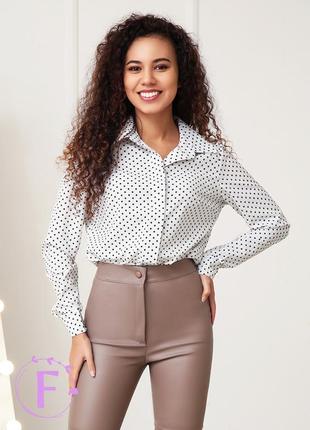 Женская рубашка в горошек "andorra" &lt;unk&gt; норма &lt;unk&gt; распродаж модели