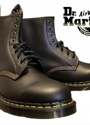 Dr. martens черевики  26904003 1460 waterproof black brown abruzzo