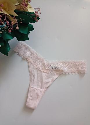 Трусики стрінги танга з мереживом