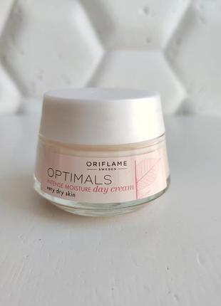 Крем для сухой кожи лица дневной орифлейм oriflame optimals intense moisture day lingon