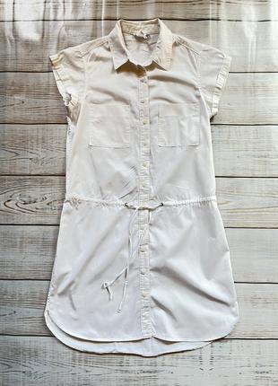 Платье белоснежное натуральное лёгкое на лето на жару сарафан котон хлопок