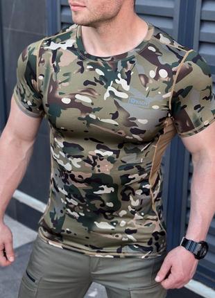 Мужская тактическая летняя футболка камуфляж