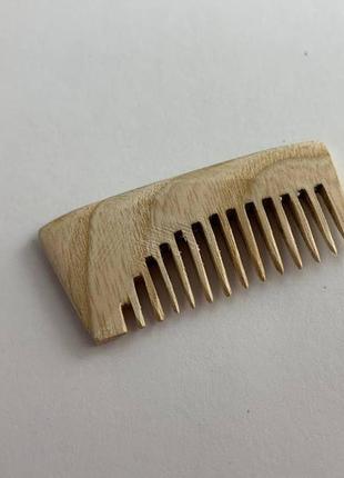 Гребень деревянный для волос, для бороды и усов ясень