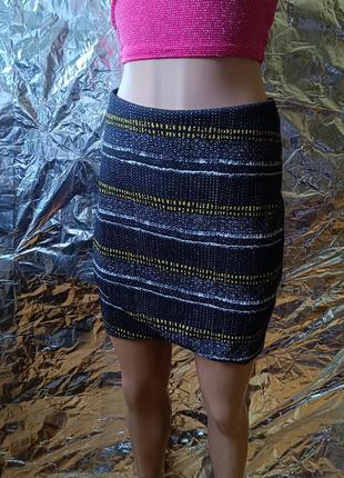 Идеальная черная мини юбка с имитацией зап(а)ха h&amp;m
