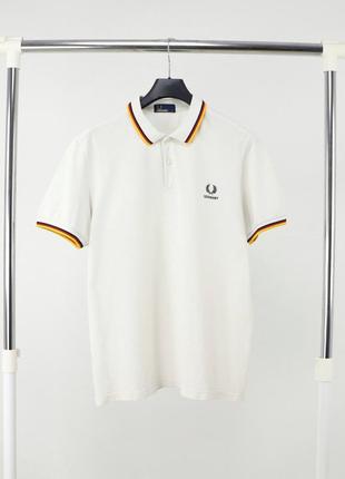 Чоловіча біла поло футболка fred perry / оригінал | l |