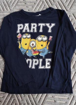 Кофточка лонгслив посіпаки міньойни свято party minions