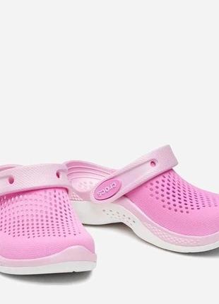 Кроксы детские crocs literide 360 kids clog taffy pink/orang zing кроксы крокус сабо