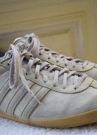 Замшеві кеди мокасини снікери adidas gazelle р. 46 29,6 см