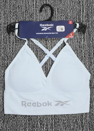 Новий спортивний блакитний топ reebok